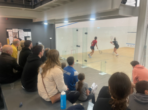 Alba Storm's Alison Thomson takes on Megan van Drongelen.