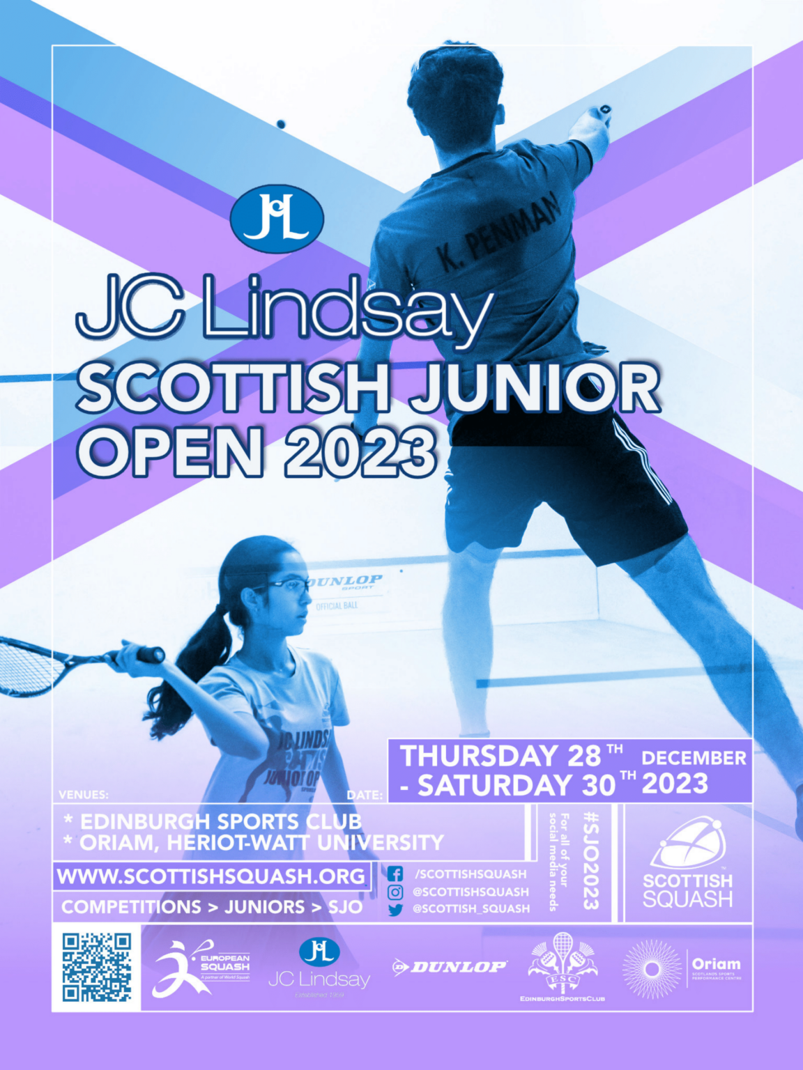 Entries Now Open for JC Lindsay Scottish Junior Open 2023 Scottish Squash